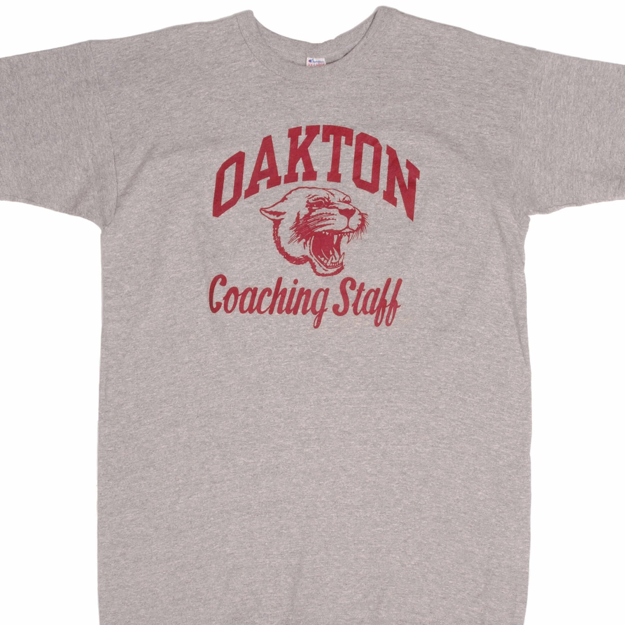 VINTAGE CHAMPION OAKTON TEE SHIRT EARLY 1980S SIZE XL MADE IN USA Perfectly Fit