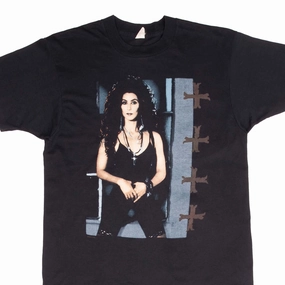 VINTAGE CHER HEART OF STONE TOUR 1990 TEE SHIRT SIZE MEDIUM Collared formality