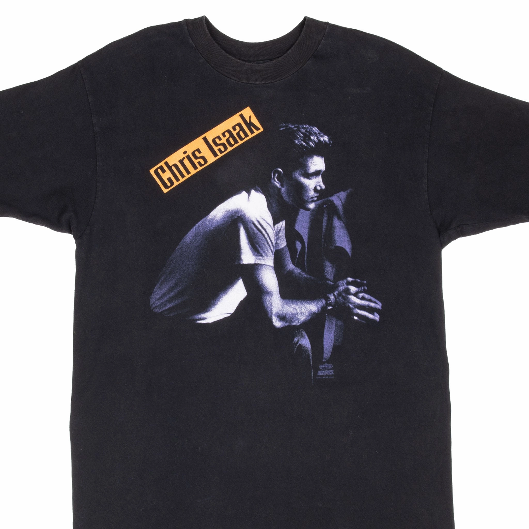 VINTAGE CHRIS ISAAK TOUR 1991 TEE SHIRT MEDIUM MADE IN USA Active Layer Fit