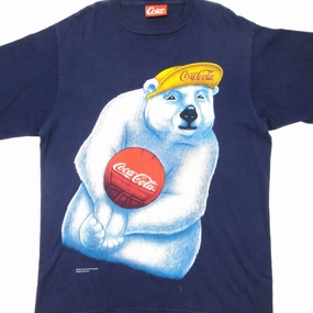 VINTAGE COCA COLA TEE SHIRT 1995 SIZE XL MADE IN USA Weekend Smart Look Casual Layer Look