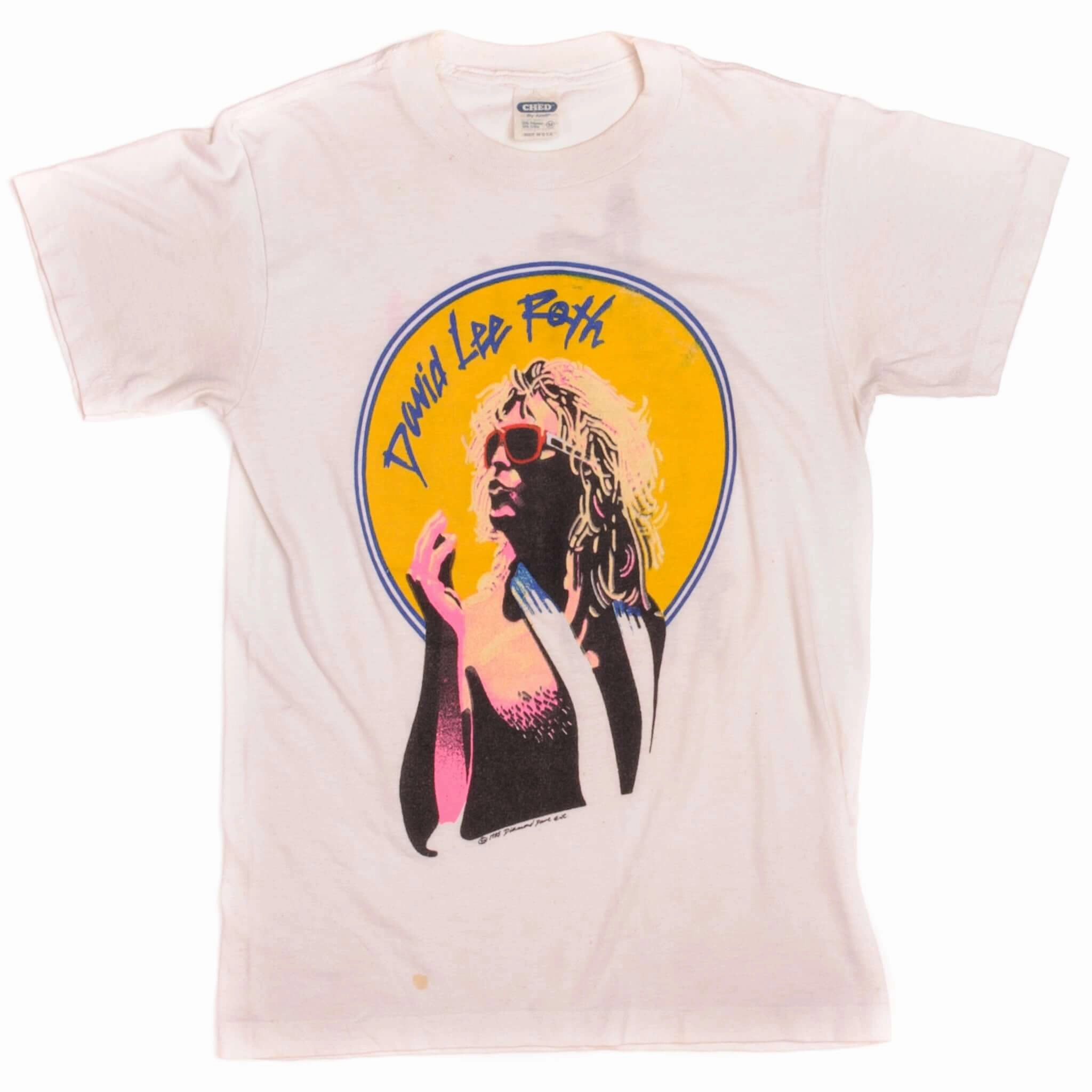 VINTAGE DAVID LEE ROTH CRAZY FROM THE HEAT'85 TEE SHIRT SIZE SMALL MADE IN USA Cozy And Stylish