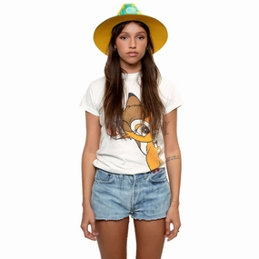 VINTAGE DISNEY BAMBI TEE SHIRT SIZE SMALL MADE IN USA Comfortable Layering Casual Flex Design