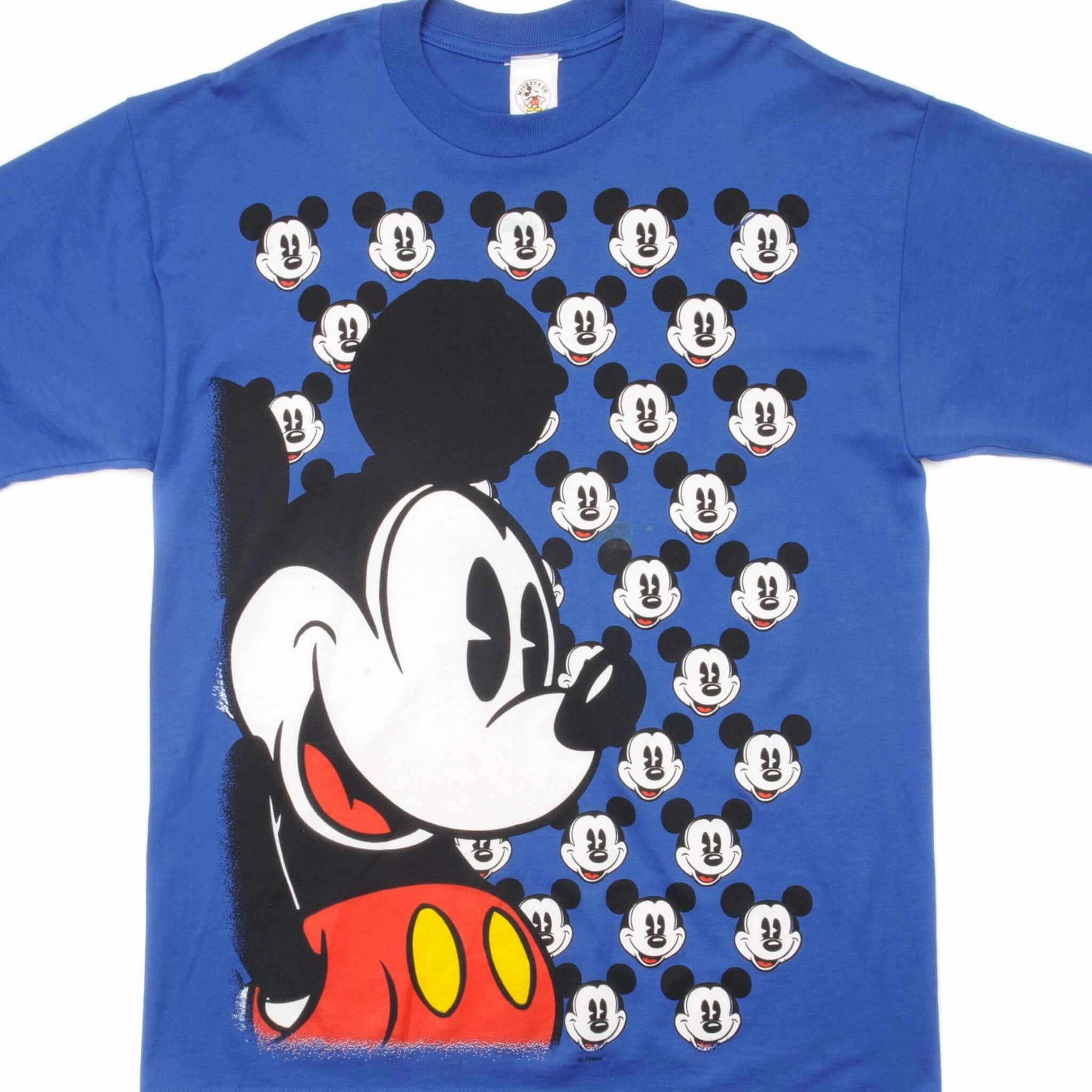 Layered Look VINTAGE DISNEY MICKEY MOUSE TEE SHIRT SIZE LARGE