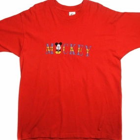 VINTAGE DISNEY MICKEY TEE SHIRT SIZE XL MADE IN USA High-Quality Fabric Anti Static Treatment