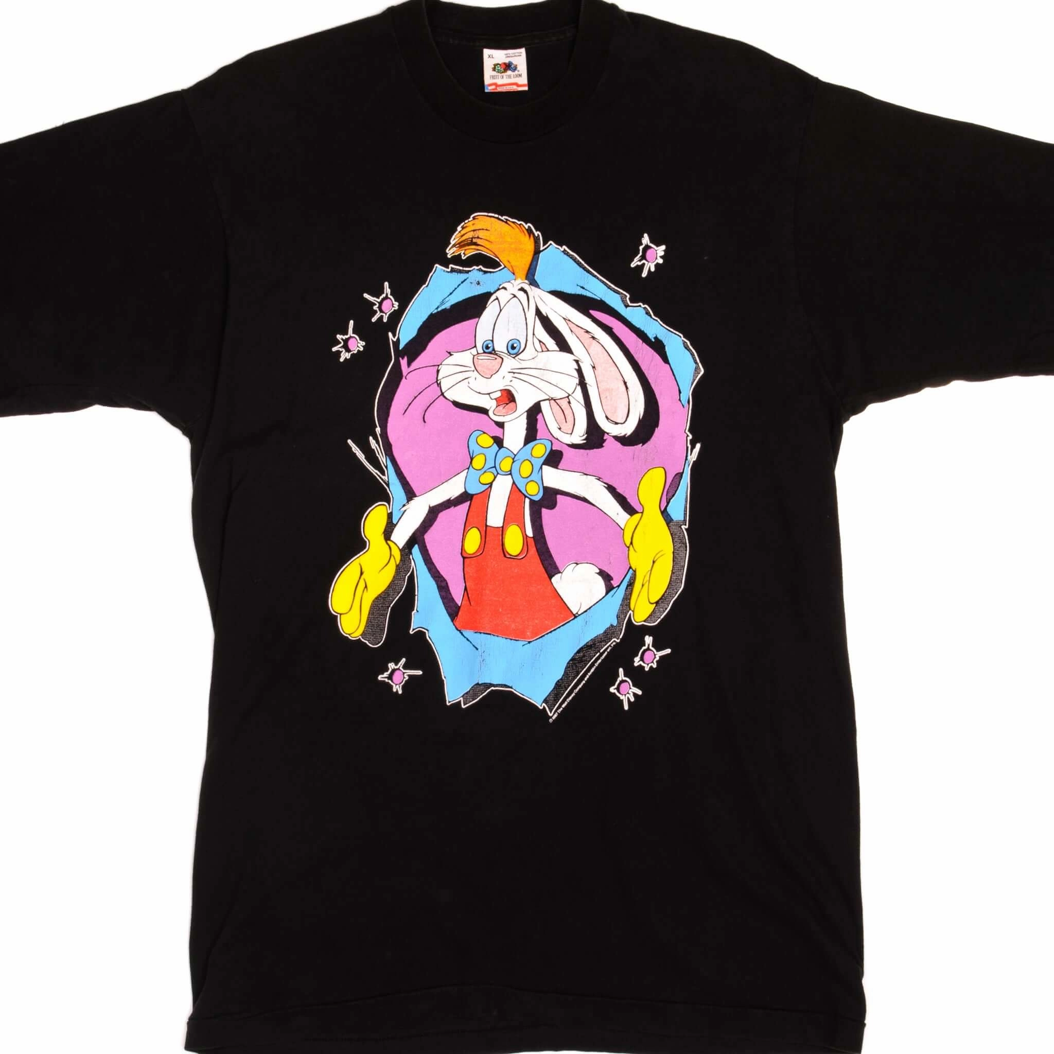 Comfy Fit Layer Formal Occasion VINTAGE DISNEY ROGER RABBIT TEE SHIRT 1987 SIZE LARGE MADE IN USA