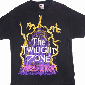 Soft and durable VINTAGE DISNEY THE TWILIGHT ZONE TOWER OF TERROR 90S TEE SHIRT SIZE LARGE MADE IN USA