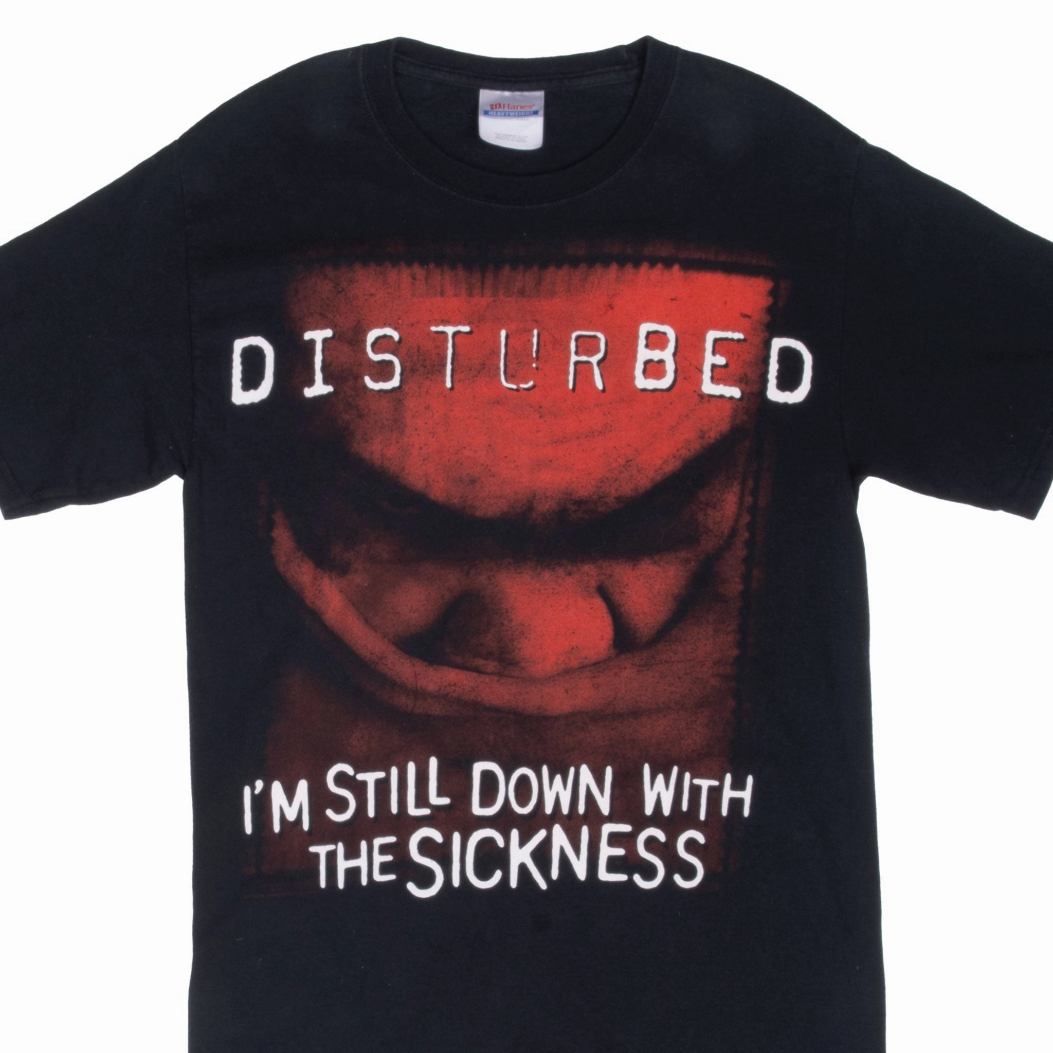 TaglessDesign VINTAGE DISTURBED I'M STILL DOWN WITH THE SICKNESS TEE SHIRT 2000S SMALL