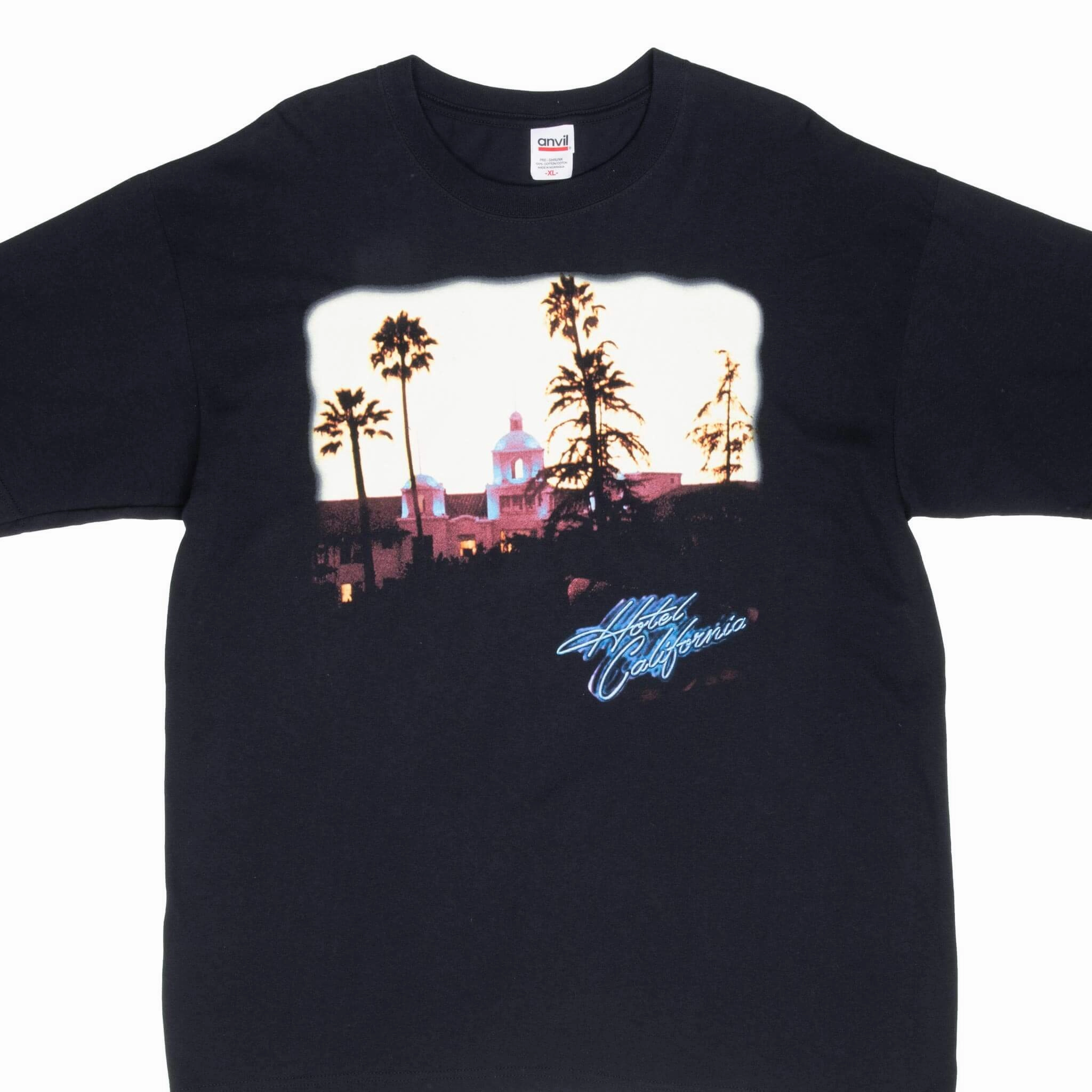 VINTAGE EAGLES HOTEL CALIFORNIA TOUR 2008 BLACK TEE SHIRT XL Microfiber Blend Thermal regulation