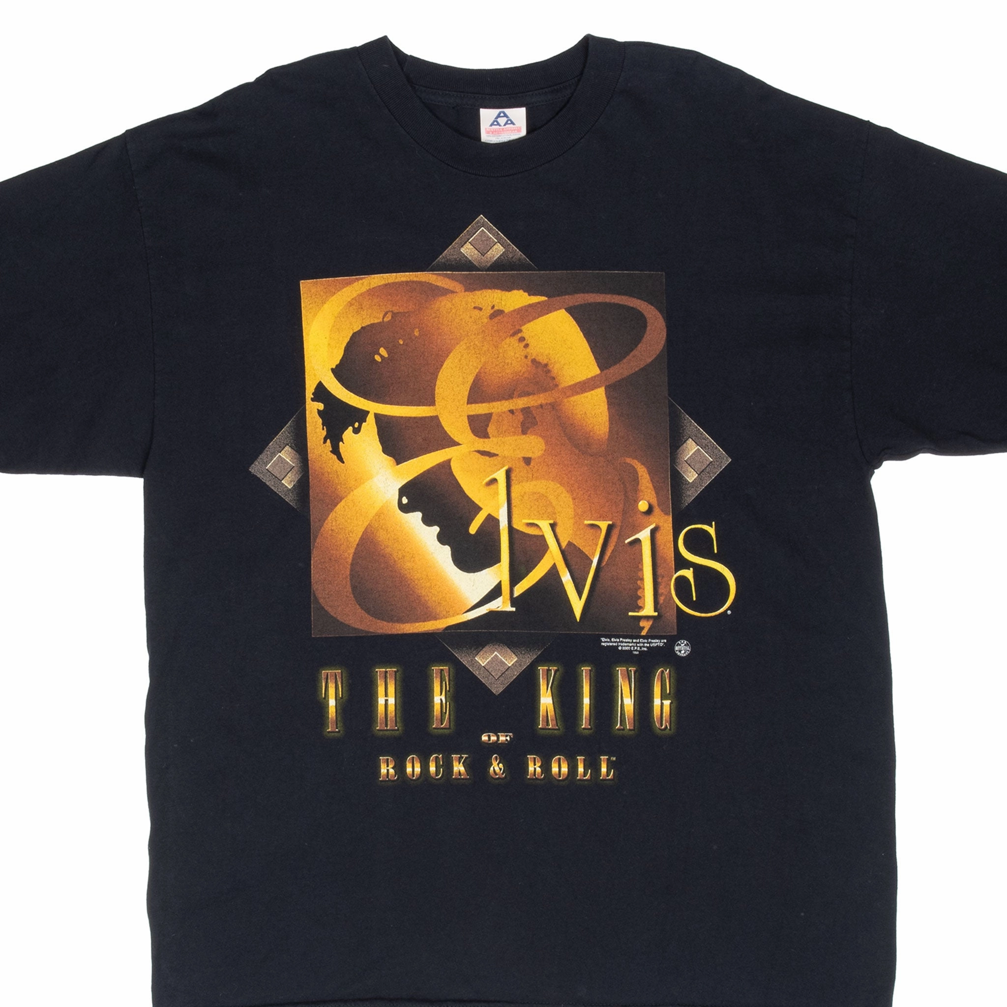 perfect for all-day wear VINTAGE ELVIS PRESLEY THE KING OF ROCK N ROLL TEE SHIRT 2000 XL