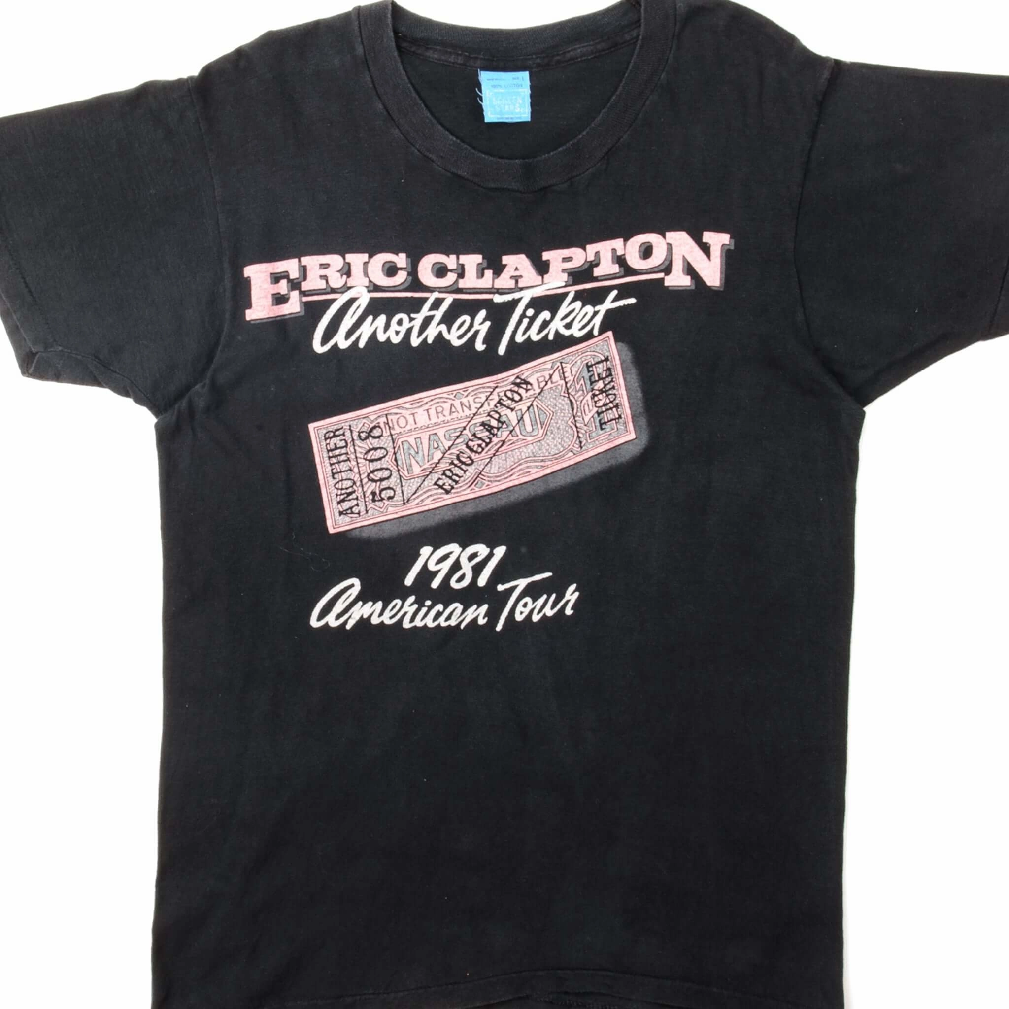 Sleek Layers Affordable accessibility VINTAGE ERIC CLAPTON ANOTHER TICKET AMERICAN TOUR 1981 TEE SHIRT SMALL MADE USA