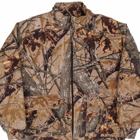 VINTAGE FUSION 3D CAMO HUNTING JACKET SIZE 2XL Stretch Panels