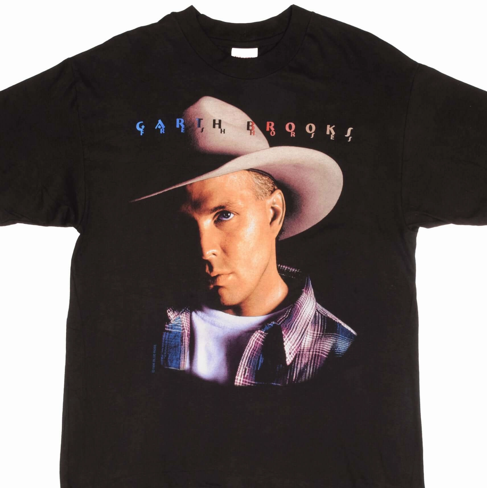 VINTAGE GARTH BROOKS 1996 TEE SHIRT SIZE LARGE Quick Fit Stretch