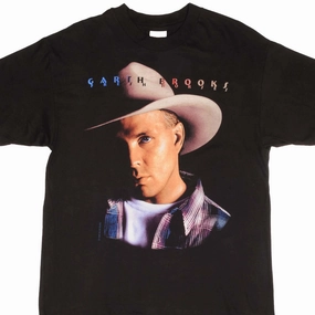 VINTAGE GARTH BROOKS 1996 TEE SHIRT SIZE LARGE Quick Fit Stretch