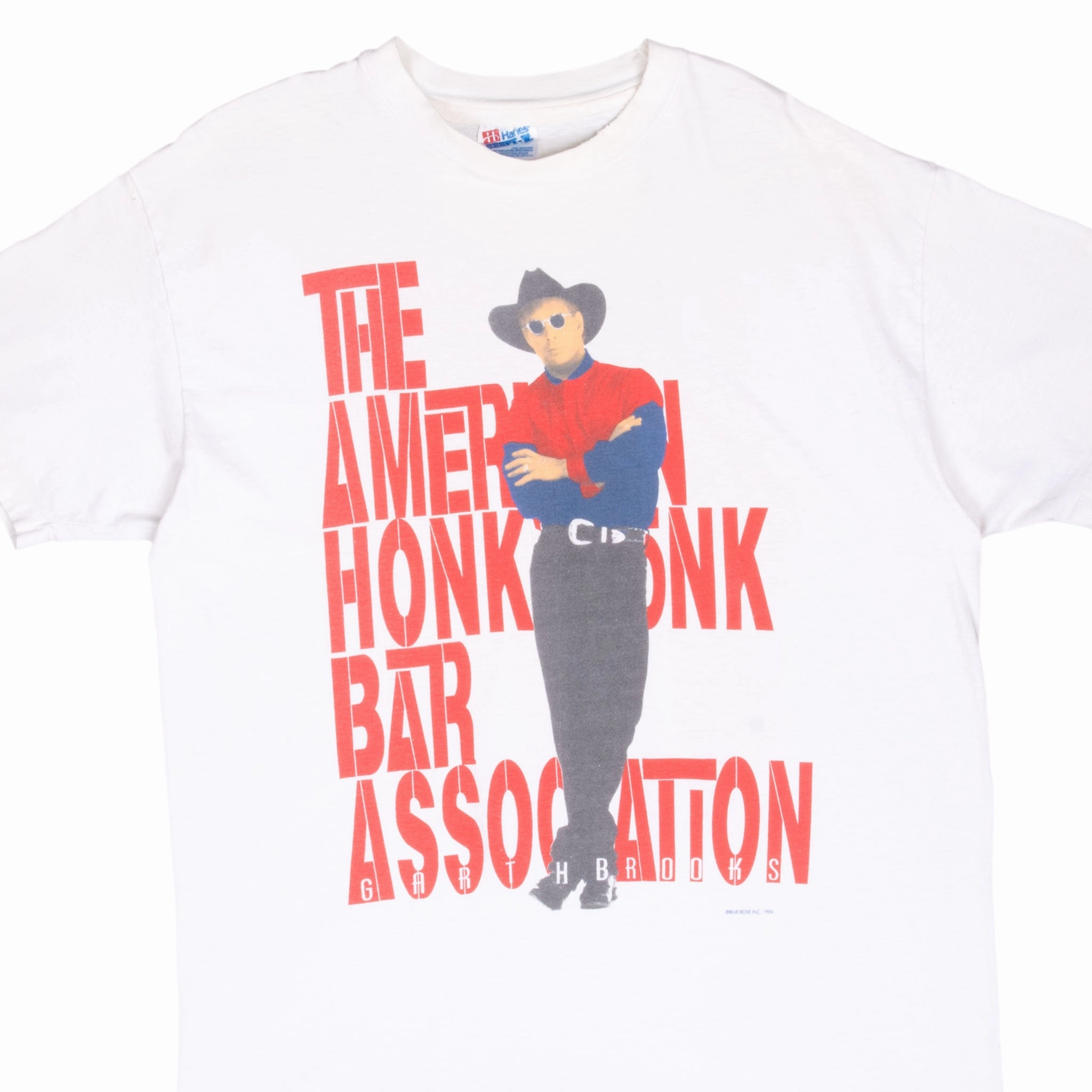 Essential Layer Friction Free Inner Lining VINTAGE GARTH BROOKS AMERICAN HONK TONK BAR ASSOCIATION 1994 TEE SHIRT LARGE USA
