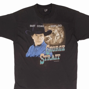 VINTAGE GEORGE STRAIT EASY COME EASY GO 1994 TEE SHIRT SIZE XL MADE IN USA Casual Vibes