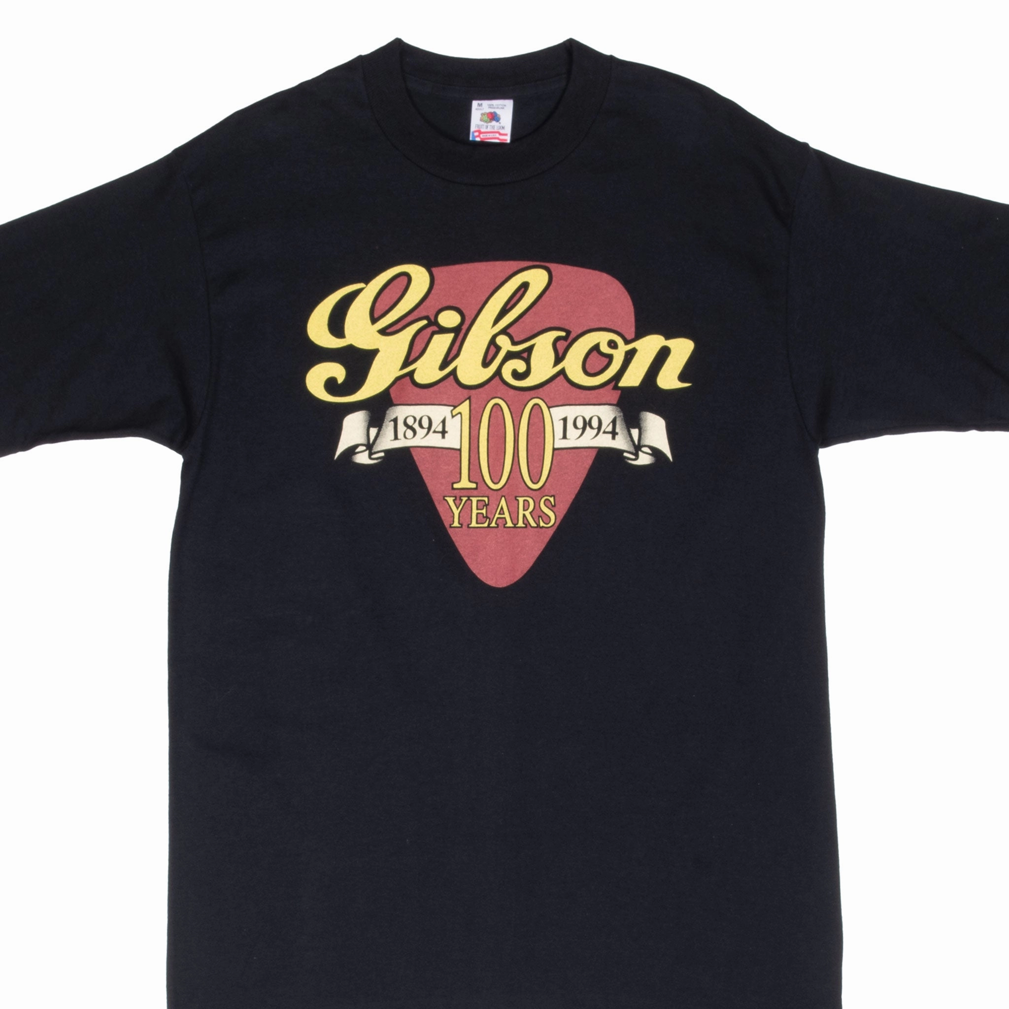 cycling outfit VINTAGE GIBSON GUITARS 100 YEARS ANNIVERSARY TEE SHIRT 1994 MEDIUM MADE IN USA