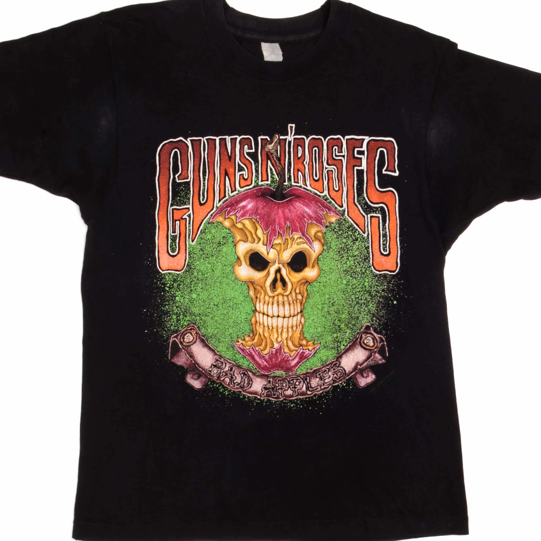 Light and Breathable VINTAGE GUNS N' ROSES BAD APPLES TEE SHIRT 1993 MEDIUM MADE IN USA