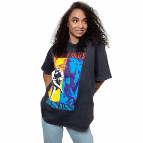 VINTAGE GUNS N' ROSES USE YOUR ILLUSION TEE SHIRT 1992 SIZE LARGE MADE IN USA Sun Protection Fashionable Look