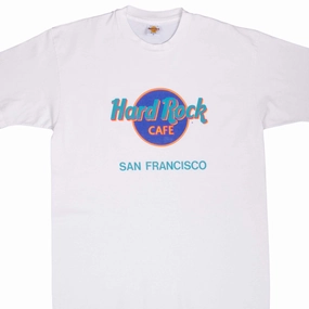 Collared formality Breathable Wearable VINTAGE HARD ROCK CAFE SAN FRANCISCO TEE SHIRT 1990S LARGE MADE IN USA