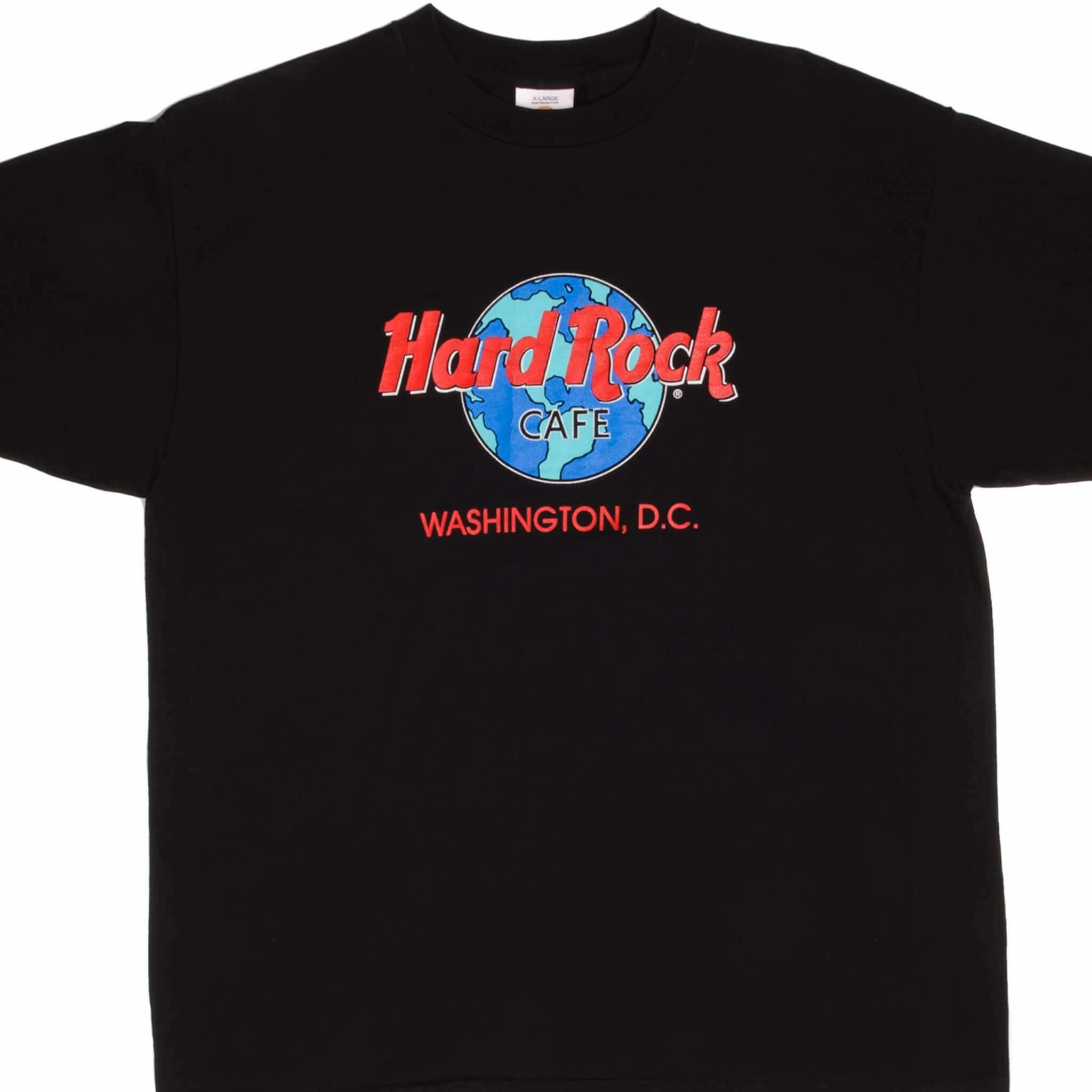 VINTAGE HARD ROCK CAFE WASHINGTON DC TEE SHIRT 1990S SIZE XL MADE IN USA No-Shrink Fabric Breathable Comfort Wear
