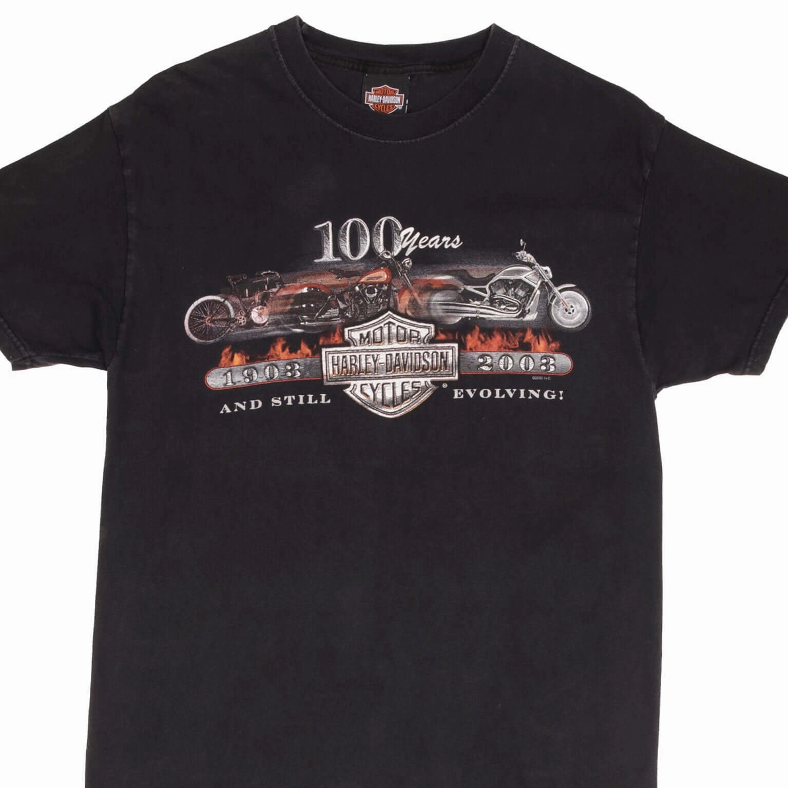 VINTAGE HARLEY DAVIDSON 100 YEARS LAS VEGAS TEE SHIRT 2003 MEDIUM MADE IN USA Timeless Design Anti Pilling Surface