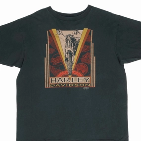 AntiStaticLining VINTAGE HARLEY DAVIDSON 3D EMBLEM TEE SHIRT 1991 SIZE XL MADE IN USA