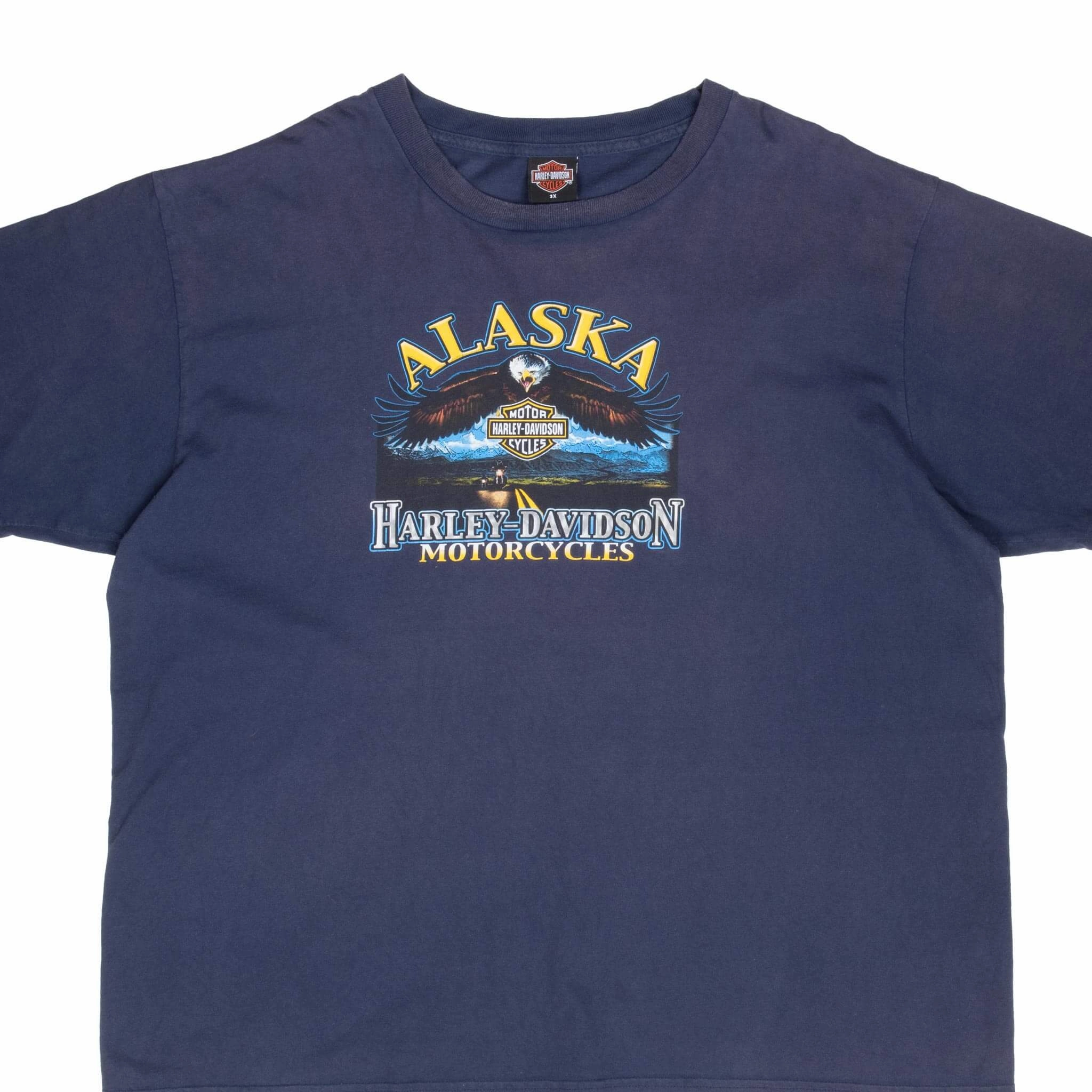 VINTAGE HARLEY DAVIDSON ALASKA EAGLE TEE SHIRT 2004 3XL MADE IN USA Versatile Wear