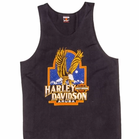 Modern Smart VINTAGE HARLEY DAVIDSON ARUBA TANK TOP TEE SHIRT XL MADE USA 80s
