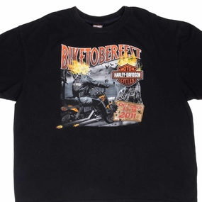 Hiking durability VINTAGE HARLEY DAVIDSON BIKETOBERFEST TEE SHIRT 2011 3XL