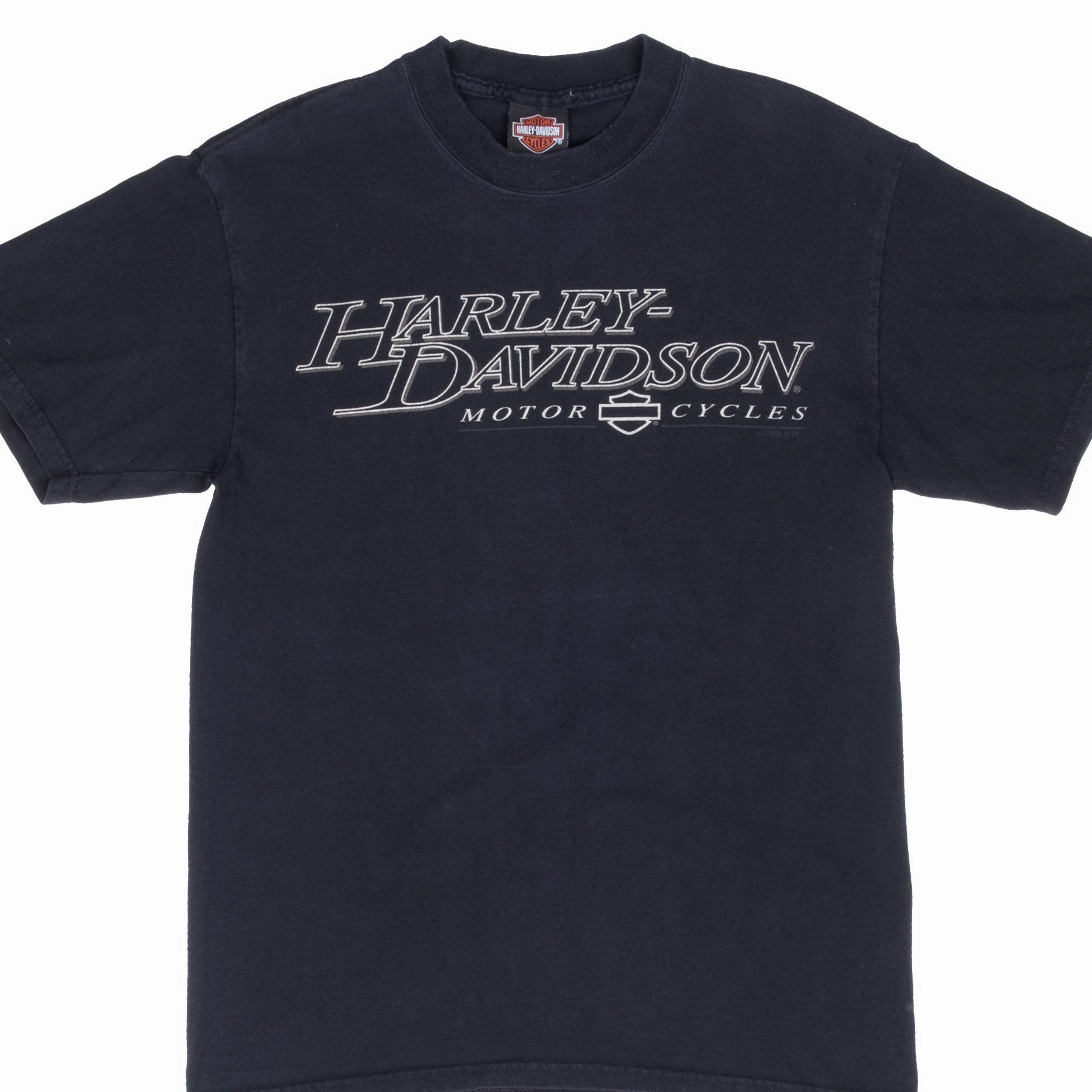 Chilly Day Comfort Versatile Wearable VINTAGE HARLEY DAVIDSON BOSTON 2008 TEE SHIRT MEDIUM MADE IN USA