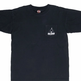 VINTAGE HARLEY DAVIDSON CALDWELL IDAHO 2003 POCKET TEE SHIRT LARGE Smart Fashion Classic Look