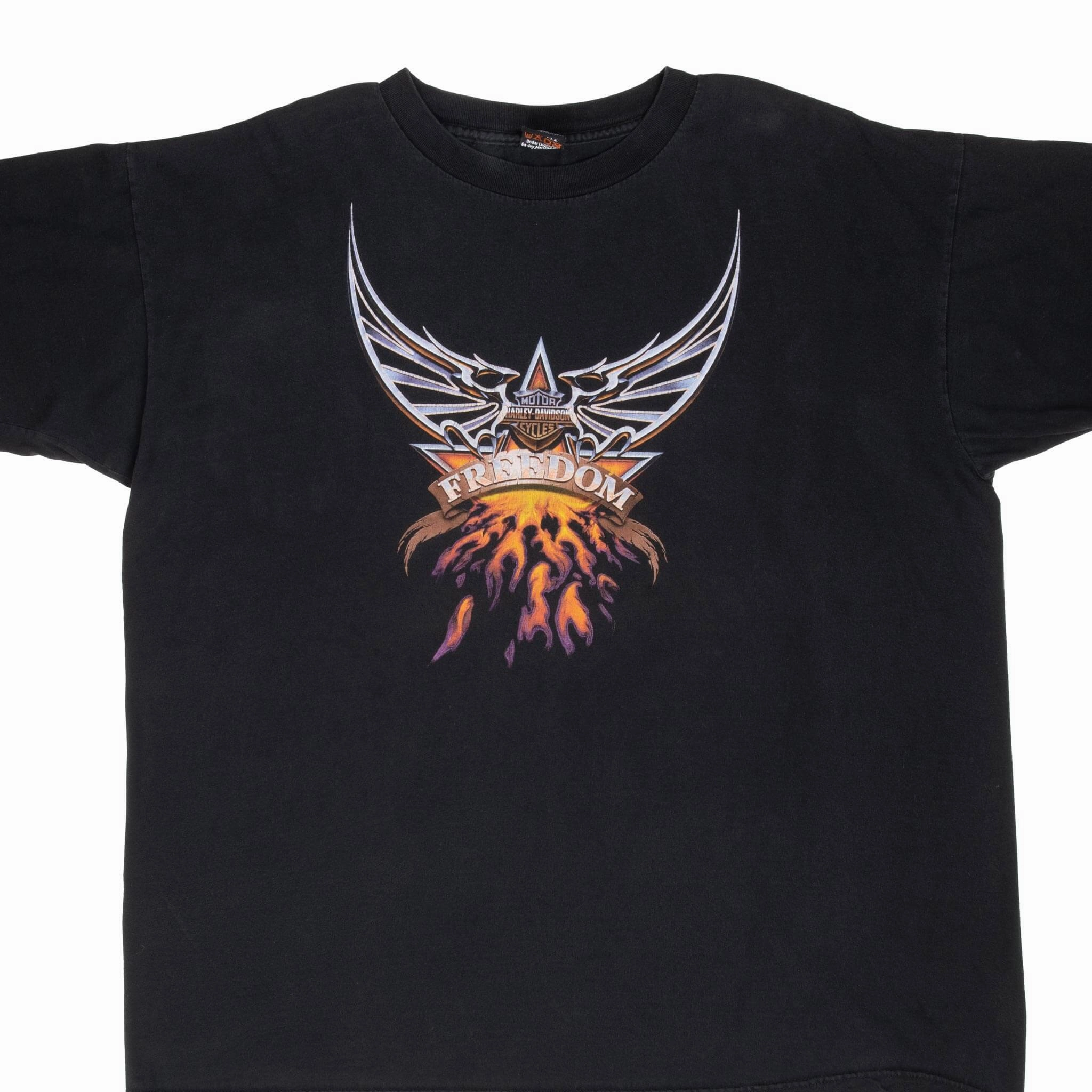 VINTAGE HARLEY DAVIDSON EAGLE DRAGON TEE SHIRT 2000 2XL MADE IN USA Yoga flexibility