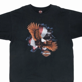 VINTAGE HARLEY DAVIDSON EAGLE VIRGINIA BEACH 2004 TEE SHIRT 2XL comfortable option Fun Prints