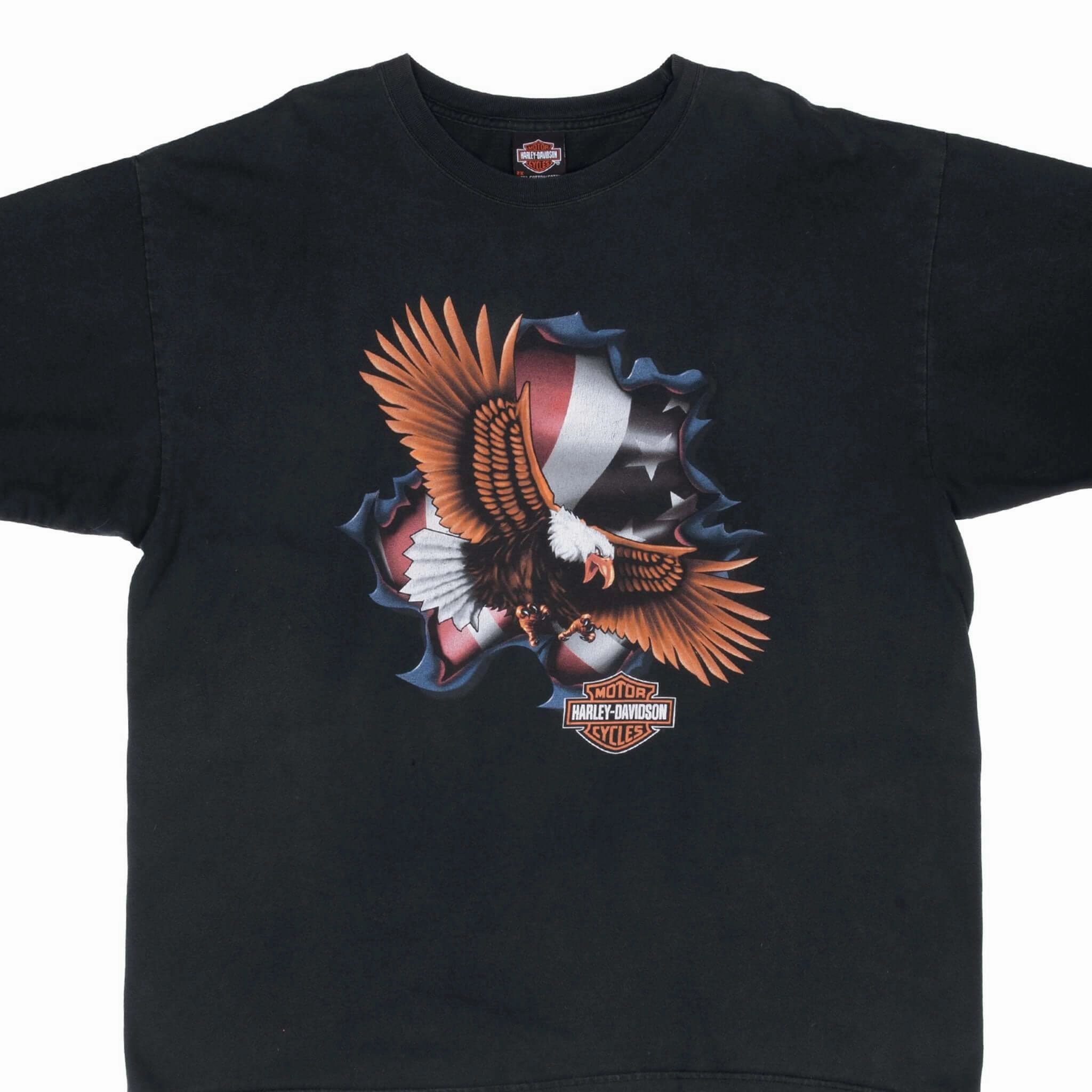 VINTAGE HARLEY DAVIDSON EAGLE VIRGINIA BEACH 2004 TEE SHIRT 2XL comfortable option Fun Prints