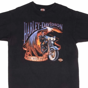 Chic Design VINTAGE HARLEY DAVIDSON ELKHART IN TEE SHIRT 2002 XL MADE IN USA