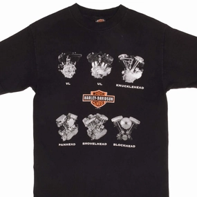 AntiPillingTreatment Chill Mode Fit VINTAGE HARLEY DAVIDSON ENGINE 2000 TEE SHIRT SIZE MEDIUM MADE IN USA