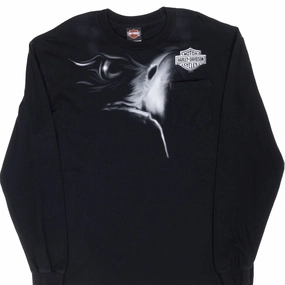 VINTAGE HARLEY DAVIDSON FLAMING GORGES 2010 TEE SHIRT XL Seamless Edging