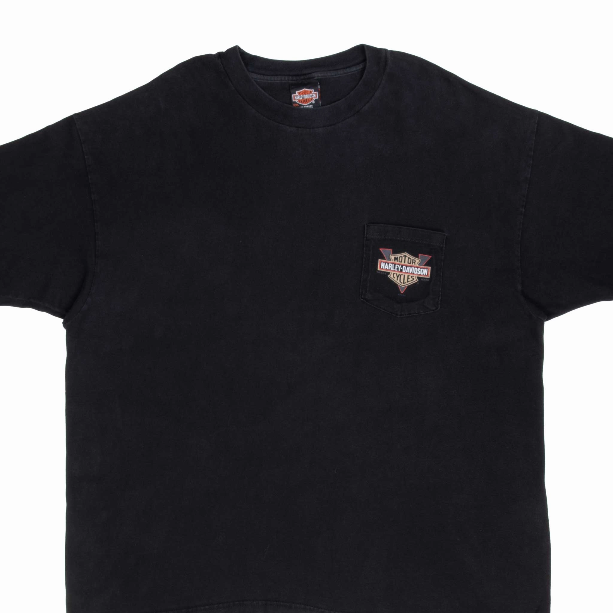 Sporty Vibe VINTAGE HARLEY DAVIDSON FT COLLINS CO 2000 POCKET TEE SHIRT SIZE 2XL MADE IN USA