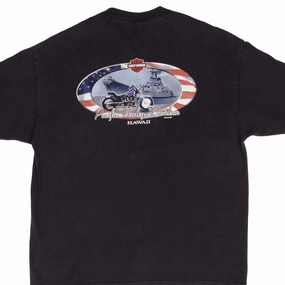 VINTAGE HARLEY DAVIDSON HAWAII 2001 TEE SHIRT SIZE XL MADE IN USA Tagless Design Sophisticated Casual