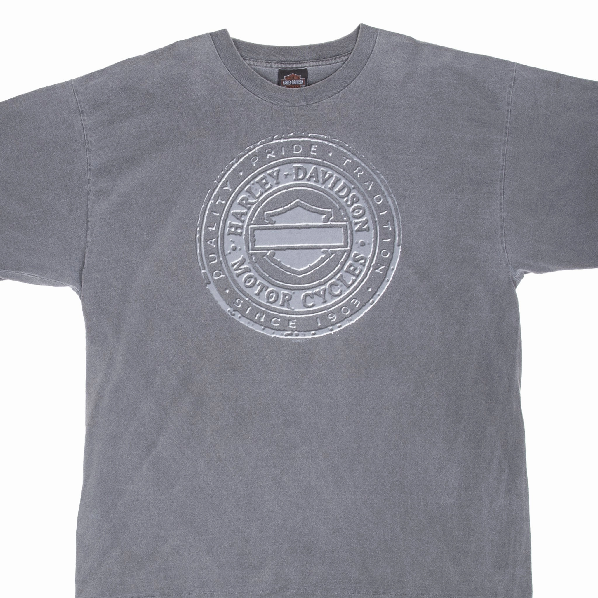 Seam Free Back VINTAGE HARLEY DAVIDSON HONOLULU HAWAII 2003 TEE SHIRT XL MADE IN USA