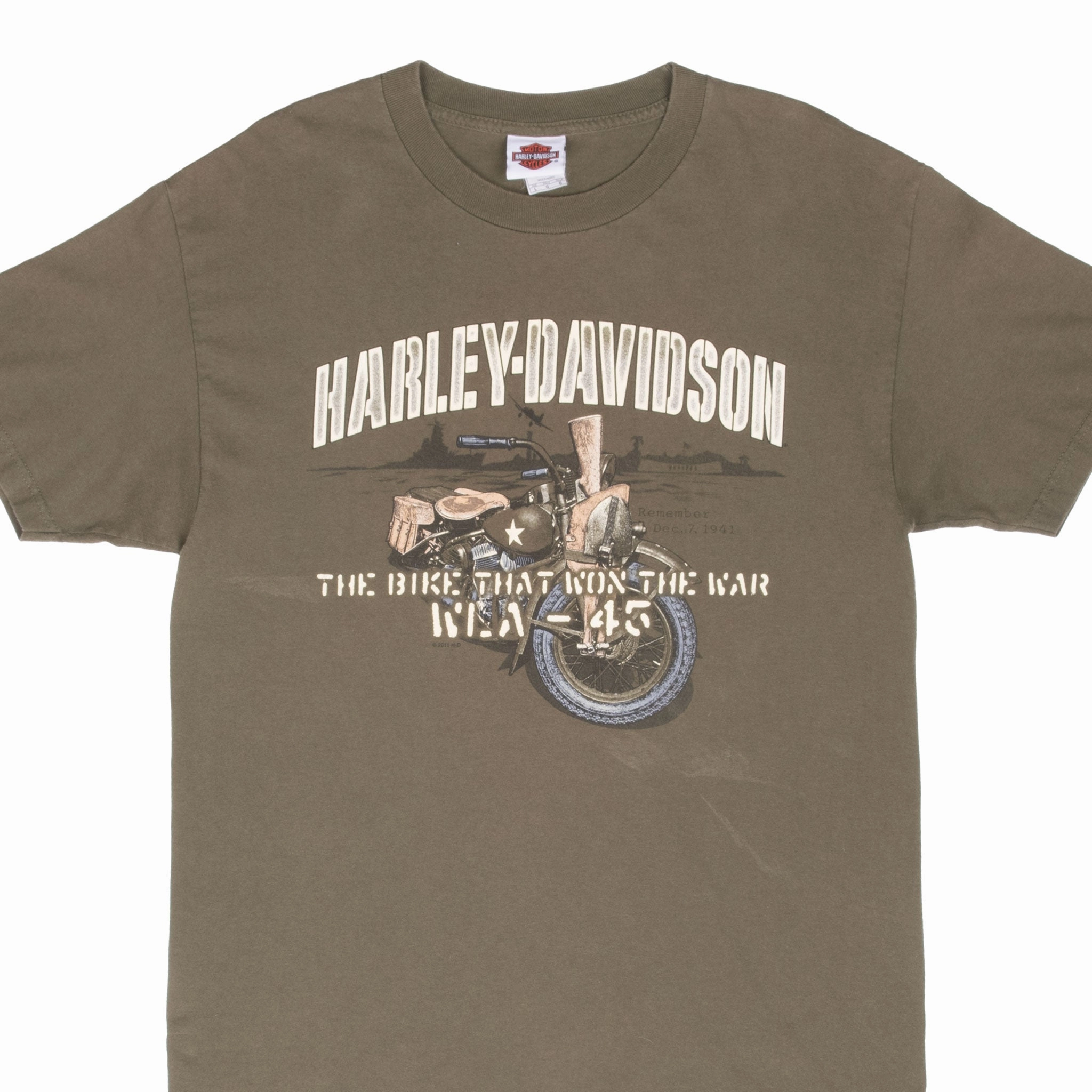 City Smart Look VINTAGE HARLEY DAVIDSON HONOLULU HAWAII 2011 TEE SHIRT LARGE