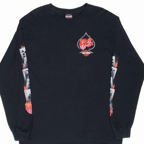 Relaxed Comfort Wear VINTAGE HARLEY DAVIDSON LAS VEGAS LONG SLEEVE TEE SHIRT LARGE