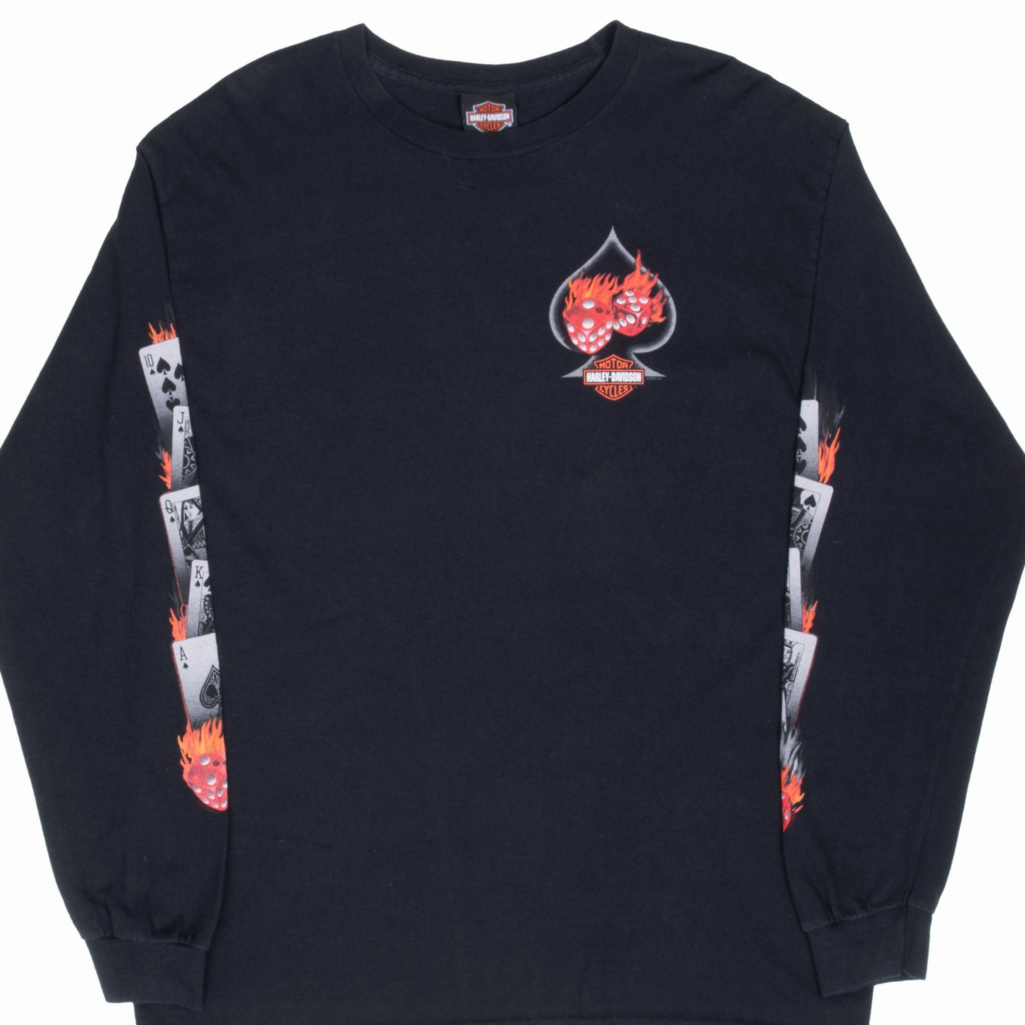 Relaxed Comfort Wear VINTAGE HARLEY DAVIDSON LAS VEGAS LONG SLEEVE TEE SHIRT LARGE