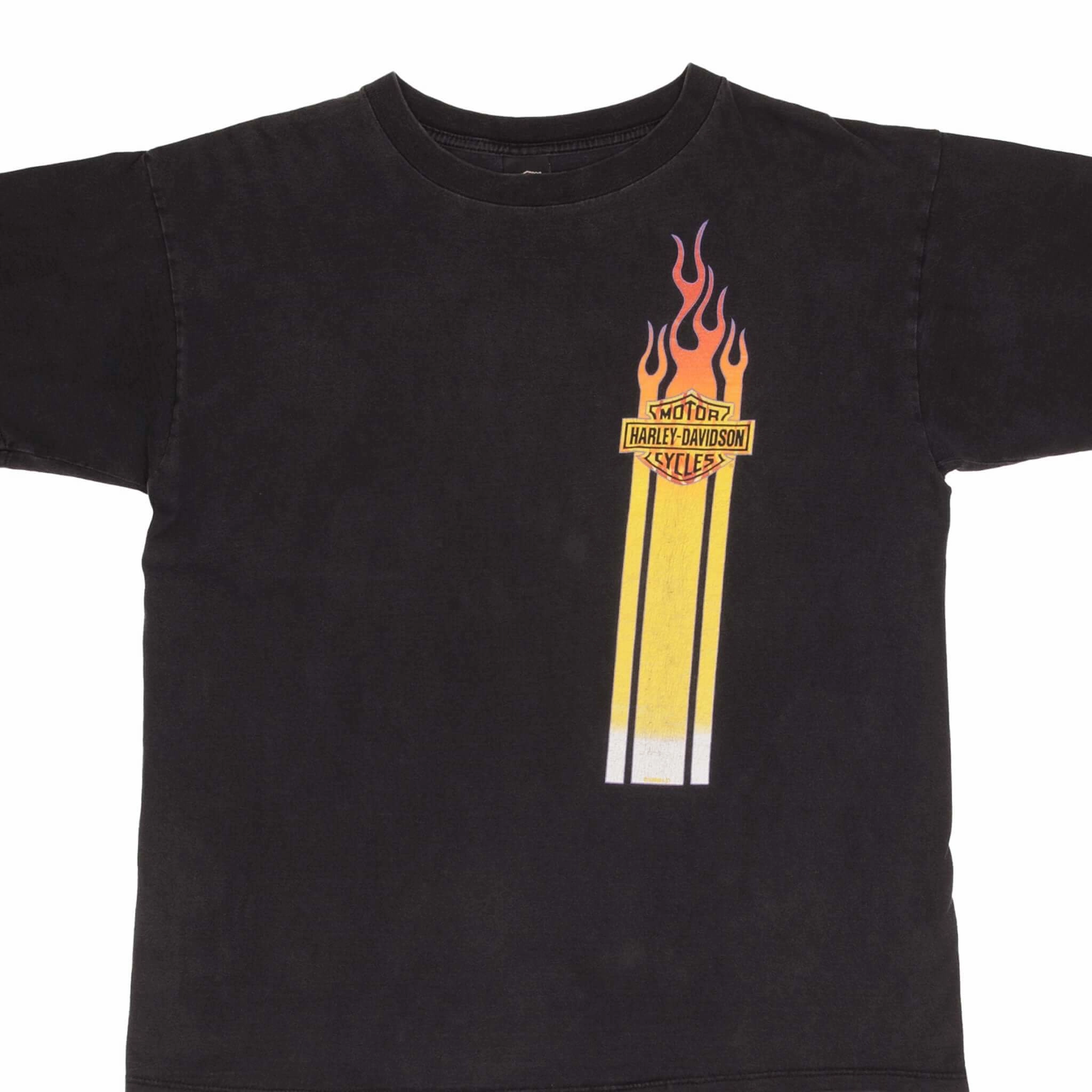 VINTAGE HARLEY DAVIDSON LAS VEGAS TEE SHIRT 1998 SIZE XL MADE IN USA Stretchable Fabric