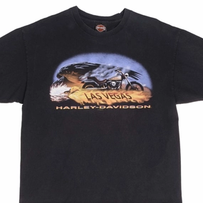 City Fashion Look VINTAGE HARLEY DAVIDSON LAS VEGAS TEE SHIRT 2008 SIZE XL MADE IN USA
