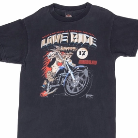 VINTAGE HARLEY DAVIDSON LOVE RIDE 2000 TEE SHIRT MEDIUM MADE IN USA Simple Yet Elegant
