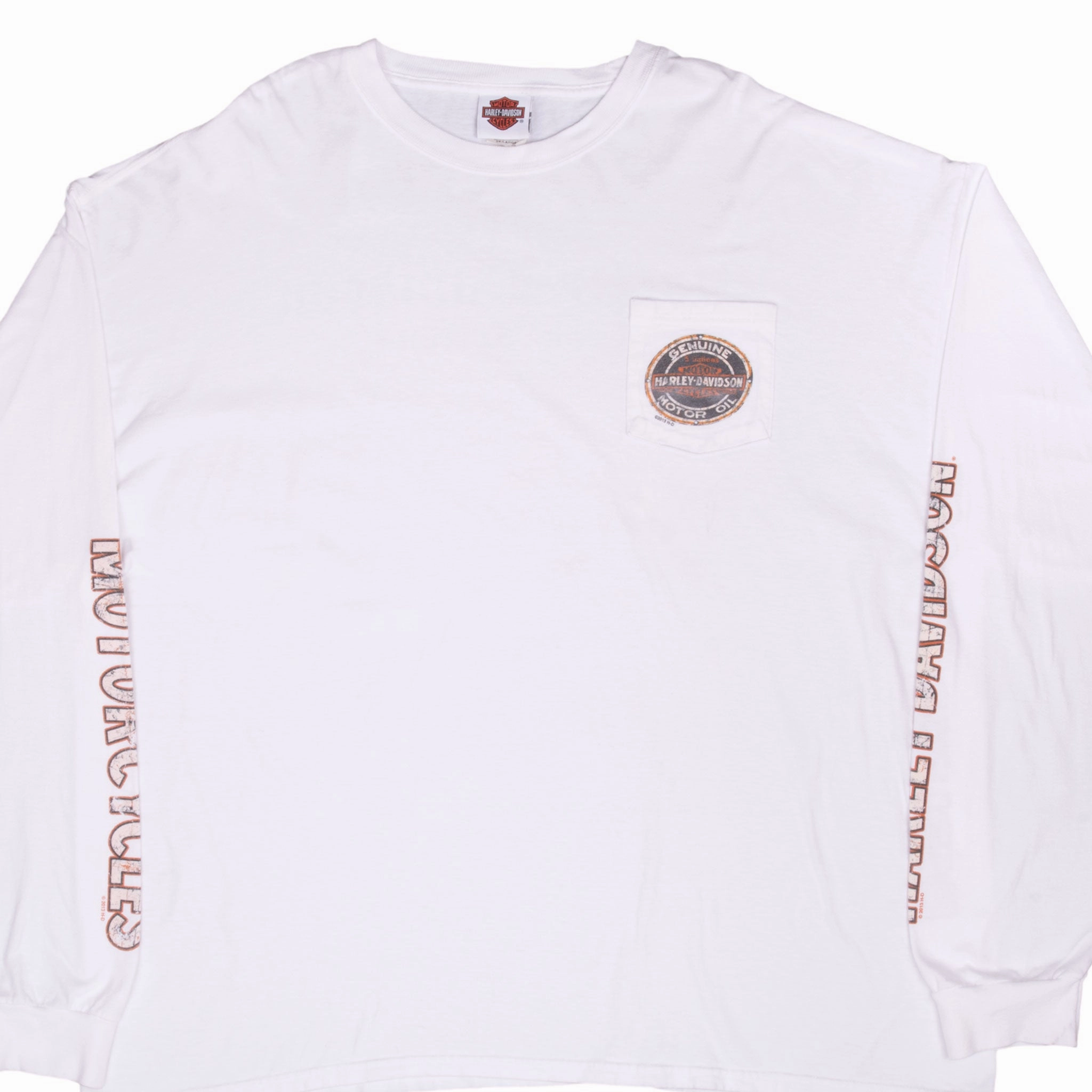 Daily Casual VINTAGE HARLEY DAVIDSON MESA ARIZONA LONG SLEEVES TEE SHIRT 2013 3XL