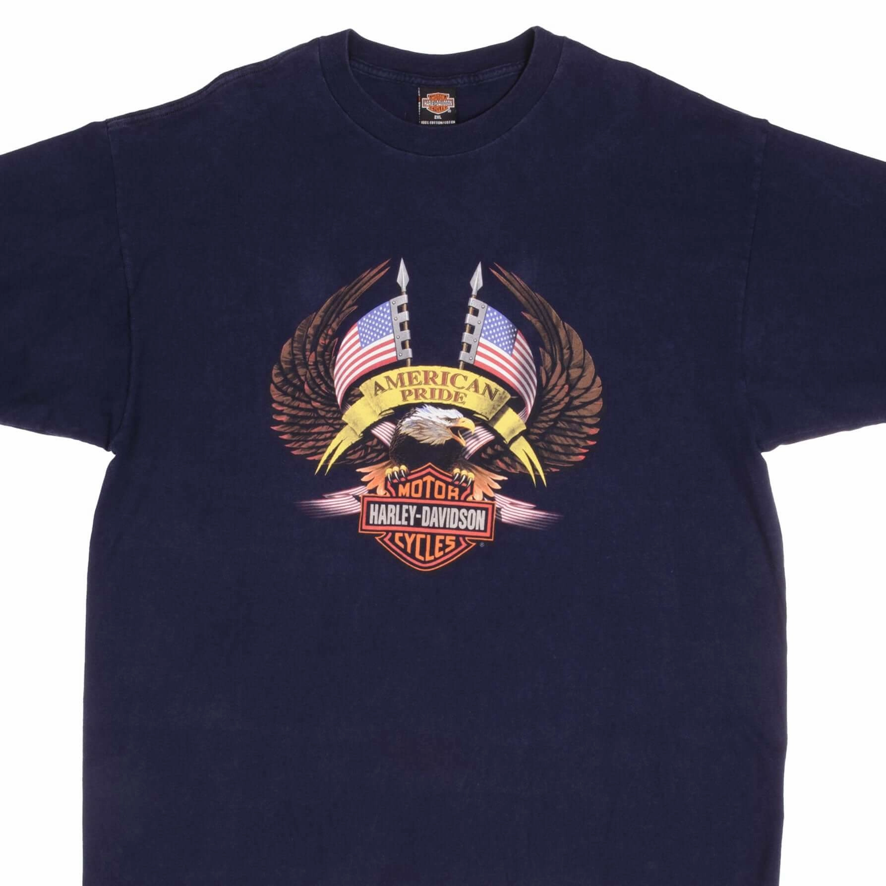 VINTAGE HARLEY DAVIDSON MILWAUKEE TEE SHIRT 2001 SIZE 2XL insulated Timeless Appeal