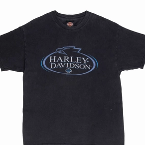 VINTAGE HARLEY DAVIDSON MONROE LA TEE SHIRT 2001 SIZE LARGE MADE IN USA Breezy Comfort