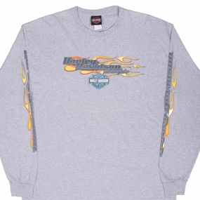 Cozy Layer Lightweight Shirt VINTAGE HARLEY DAVIDSON POCATELLO IDAHO FLAME LONG SLEEVE TEE SHIRT 2017 XL